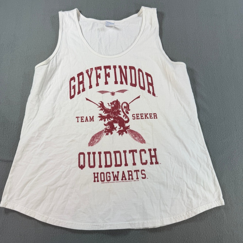 Port‎ & Company Harry Potter Gryffindor Quidditch Team Seeker Tank Top White XL